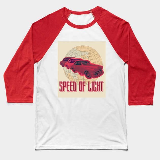 CAR SPEED OF LIGHT Baseball T-Shirt by Million Sharks 